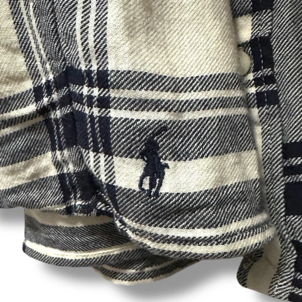 Polo Ralph Lauren‎ Plaid Flannel Shirtdress Girl's 14 Pony Preppy Classic School